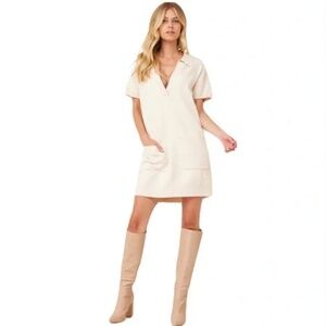 Show Me Your MUMU Dexter Sweater Dress, Size XS, Cream color